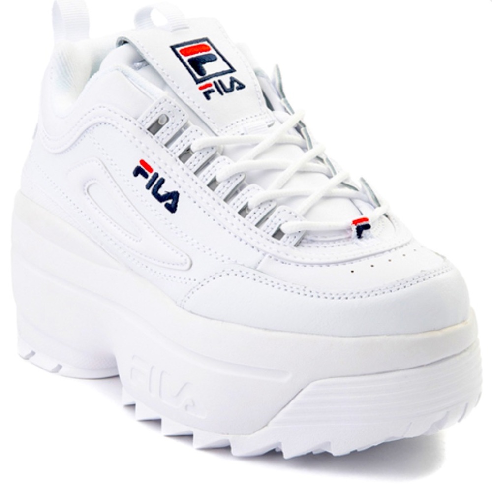 Womens Fila Disruptor Platform Wedge Athletic Shoe